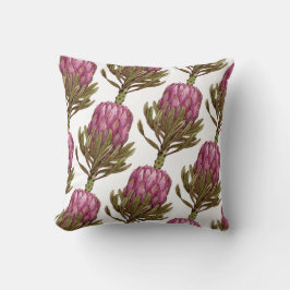 Protea Blume Pflanze Pattern Throw Kissen