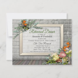 Protea - Blume Strelitzia Probe Abendessen Einladung