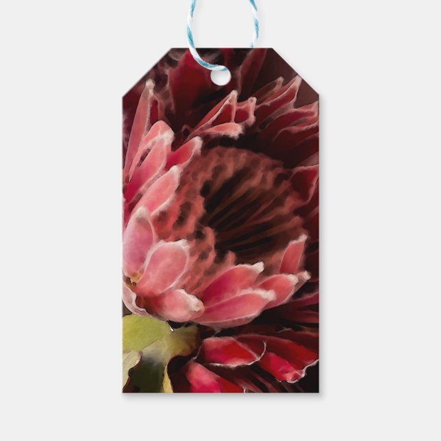 Protea Bouquet III Geschenkanhänger (Vorderseite)