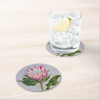 Protea Coaster Runder Pappuntersetzer