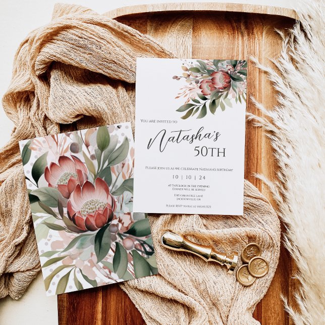 Protea Einladung zum Geburtstag (Von Creator hochgeladen)