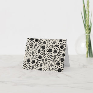 Protea Floral Block Print Millefleire Geburtstag Karte