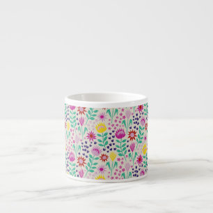 Protea Floral Block Print Milleflex Lichter Espressotasse
