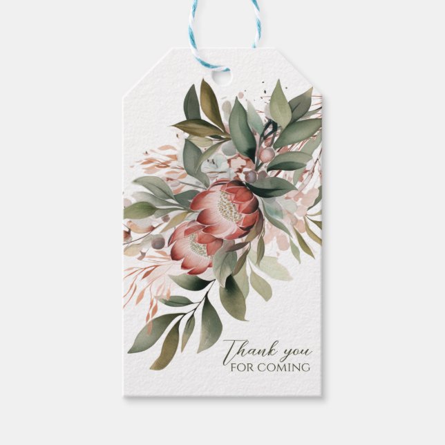 Protea Geschenktags Geschenkanhänger (Vorderseite)