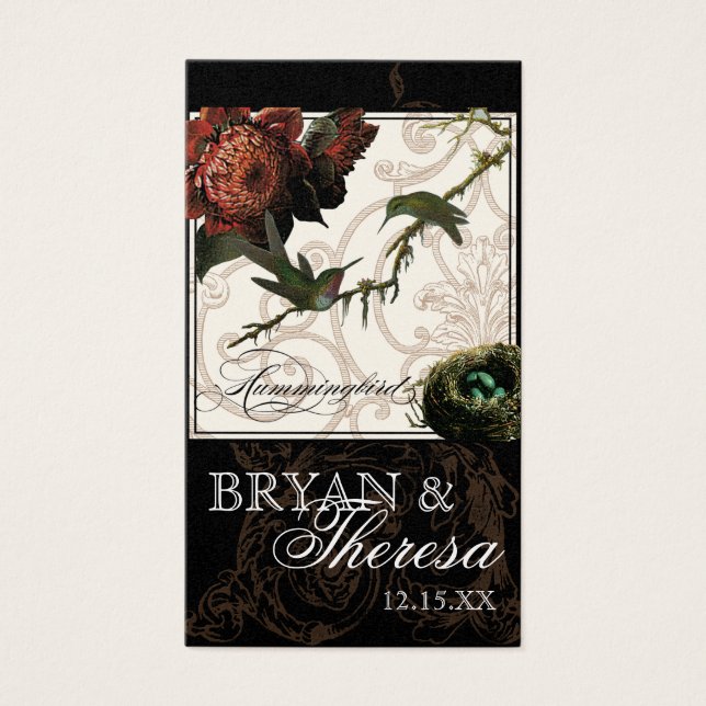 Protea Hummingbird Black Cream - Gefallen Geschenk (Vorderseite)