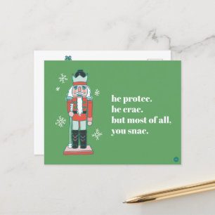 "Protec Nutcracker Holiday Postcard" Postkarte