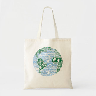 Protect Earth - Blue Green Words for Earth Classic Tragetasche