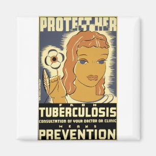 Protect Her From Tuberculosis Magnet