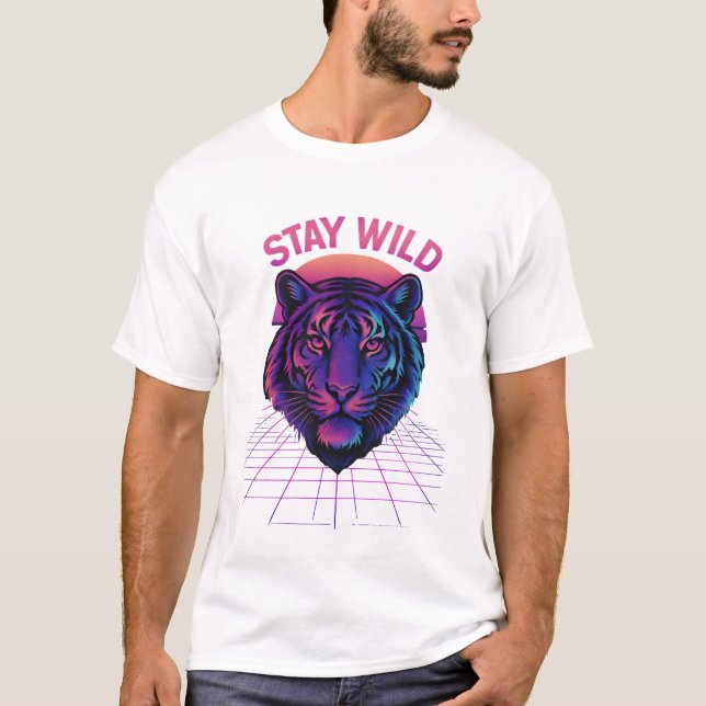 Protect Nature with Tiger Power T-Shirt (Vorderseite)