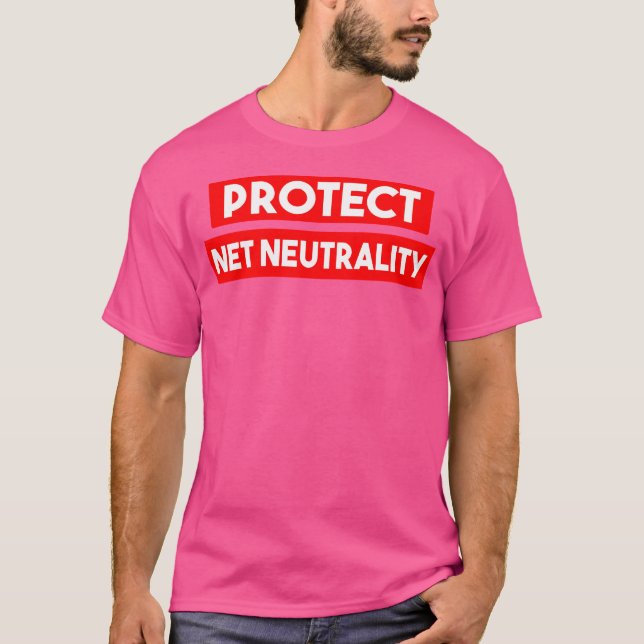 Protect Net Neutrality Save The Internet Privacy T-Shirt (Vorderseite)