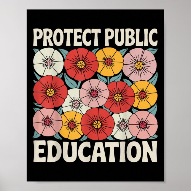 Protect Public Education  Poster (Vorne)