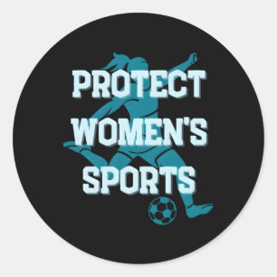 Protect 'S Sports Feminist Runder Aufkleber
