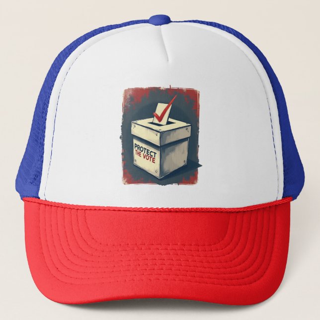 Protect the Vote Truckerkappe (Vorderseite)