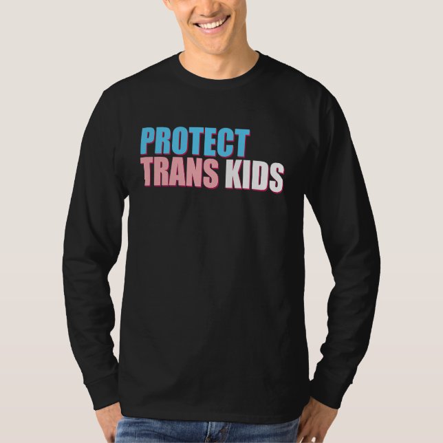 Protect Trans Kids LGBT Awareness For Equality Ant T-Shirt (Vorderseite)