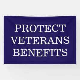 Protect Veterans Benefits Political  Banner