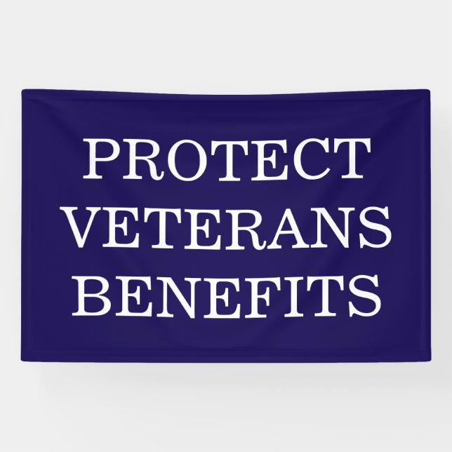 Protect Veterans Benefits Political  Banner (Horizontal)