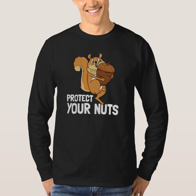 Protect Your Nuts Deez Nuts Men's Squirrel Deez Nu T-Shirt (Vorderseite)