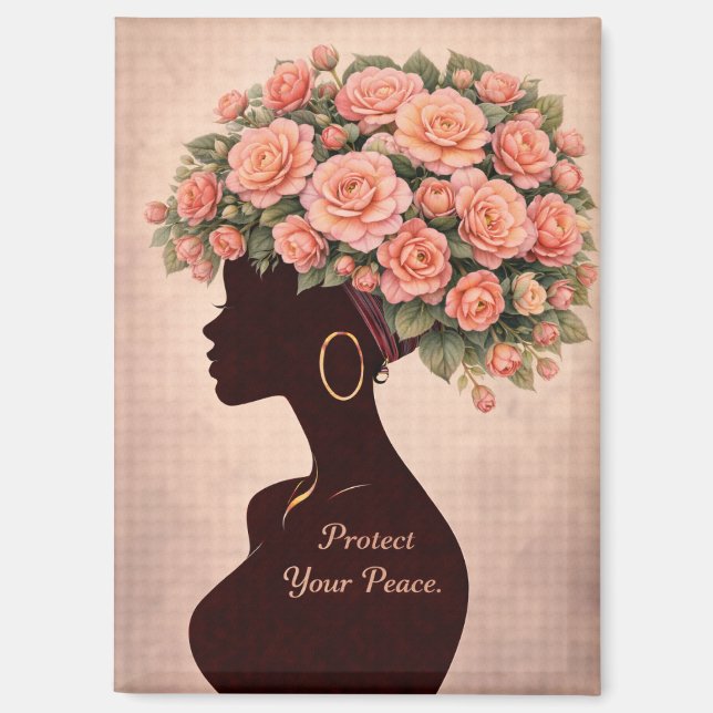 Protect Your Peace Inspirational Magnet  (Vorderseite)