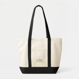 Protect Your Peace – Minimal Motivational Tote Bag Tragetasche