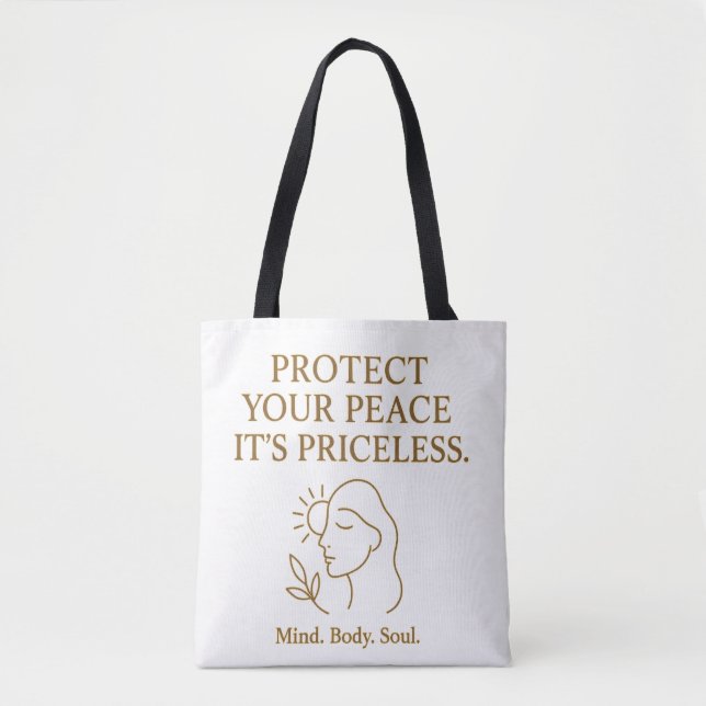 Protect Your Peace — Minimalist Self-Care Quote (Vorderseite)