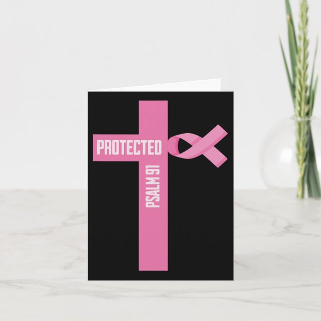 Protected Psalm 91 Christlich 91. Psalm Bibel Brea Karte (Vorderseite)