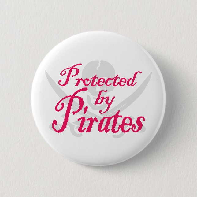 ProtectedbyPirates, Knopf Button (Vorderseite)