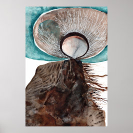 Protector - Abstrakter Spirit für gemischte Medien Poster