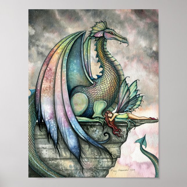 Protector Fairy Dragon Poster von Molly Harrison (Vorne)