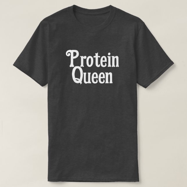 PROTEIN-KÖNIGIN WORKOUT T-Shirt (Design vorne)