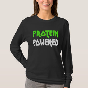 Protein Powered Fitness Fakten Workout Quote Mens  T-Shirt