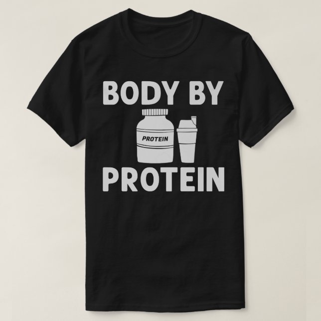 Protein Shakes Pulver Whey trinkt Snacks Vegane Na T-Shirt (Design vorne)