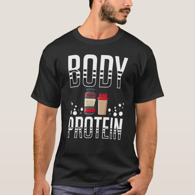 Protein Shakes Pulver Whey trinkt Snacks Vegane Na T-Shirt (Vorderseite)