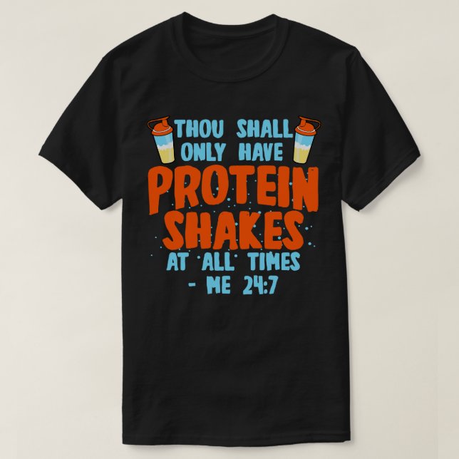 Protein Shakes T-Shirt (Design vorne)