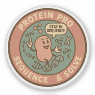 Proteine wie ein Profi entschlüsseln und lösen Aufkleber