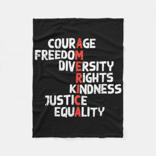 Protest Amerika Courage Freedom Rights Resist Men Fleecedecke