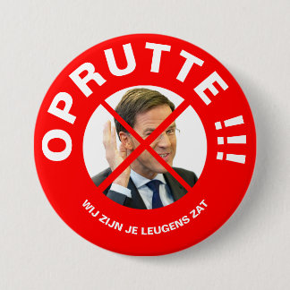 Protest button Mark Rutte
