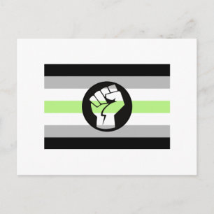 Protest-Flag der Agentin Postkarte