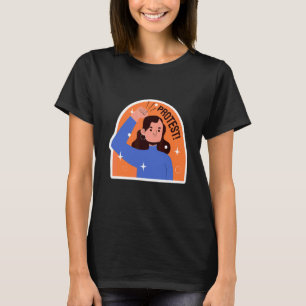 Protest Frauen Menschenrechte Marsch Retro T-Shirt