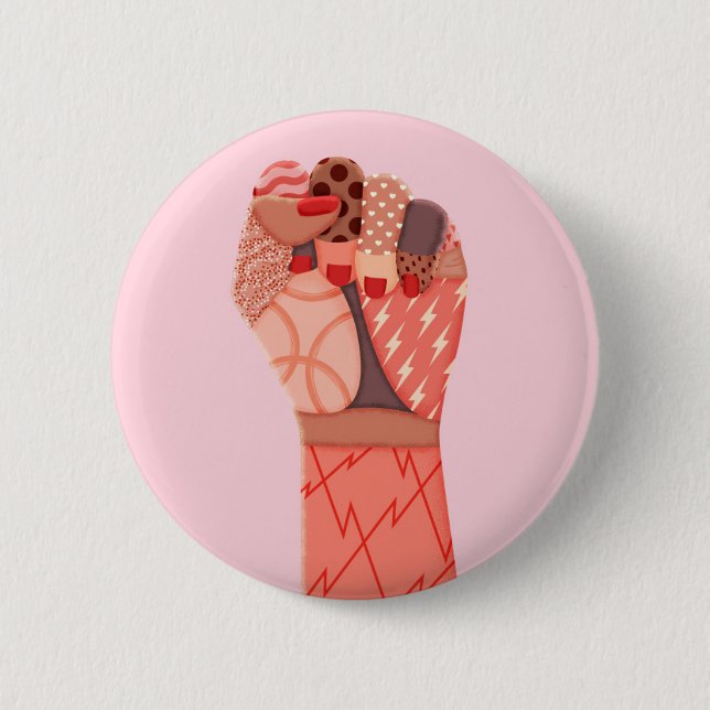 Protest für moderne Kunst Button (Vorderseite)