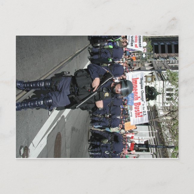 Protest gegen den Golfkrieg in San Francisco Postkarte (Vorderseite)