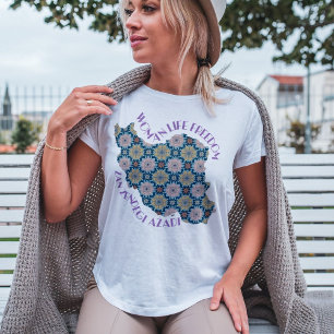 Protest gegen die Freiheit der Frau   Blume Violet T-Shirt