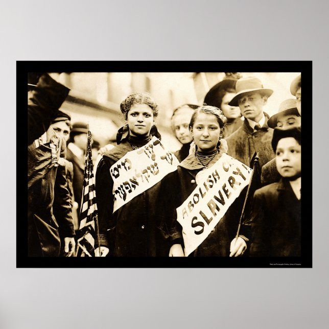 Protest gegen Kinderarbeit in New York 1909 Poster (Vorne)
