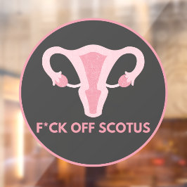 Protest gegen SCOTUS-Abortus Fensteraufkleber