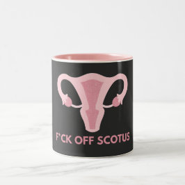 Protest gegen SCOTUS-Abortus Zweifarbige Tasse