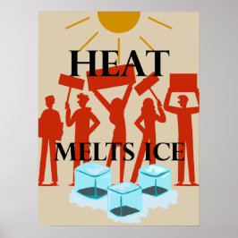 Protest 'Hitze Schmilzt Eis'  Poster