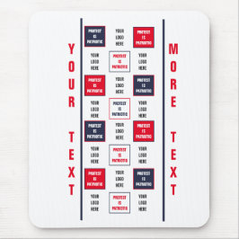 Protest ist eine Vorlage für patrouillische Logos Mousepad