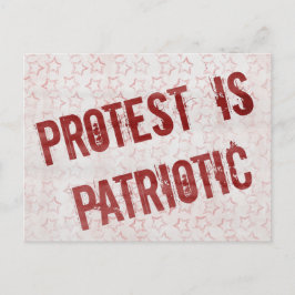 Protest ist Patriotisch Postkarte