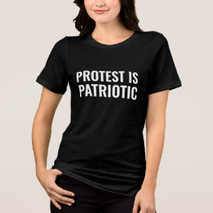 Protest ist Patriotisch Tri-Blend Shirt