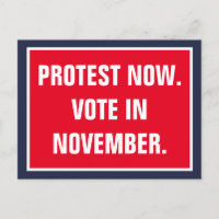Protest jetzt Abstimmung im November politische Wi
