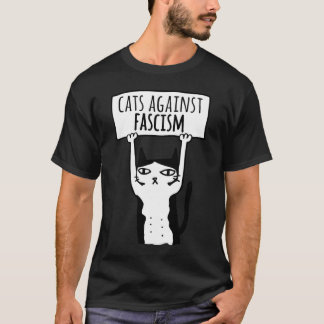 Protest Katzen gegen Faschismus Democats Antifa Me T-Shirt